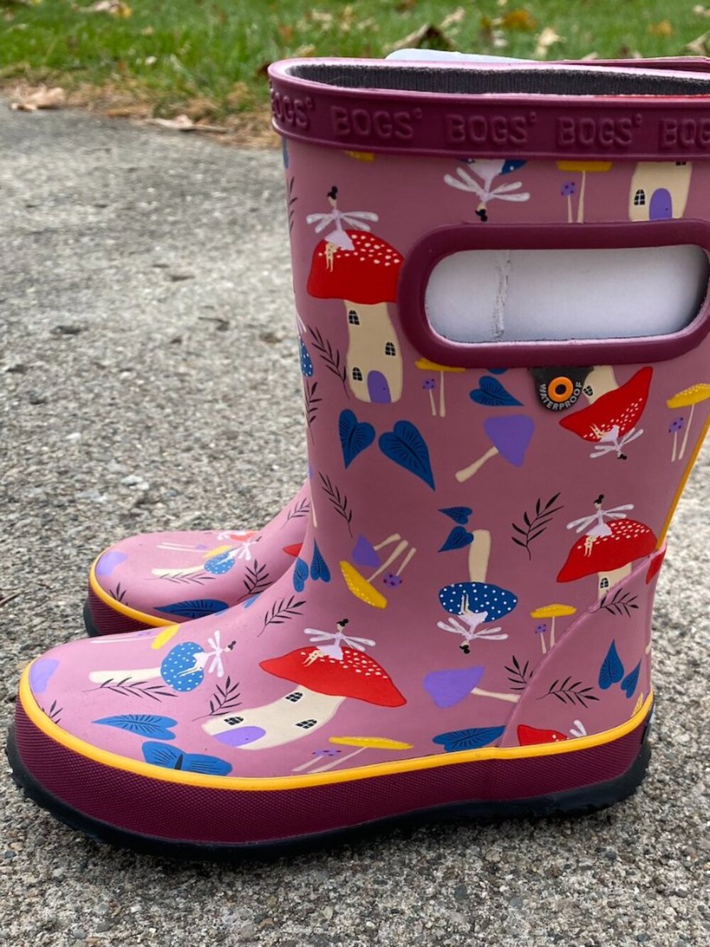 BOGS Girls Toddler Size 11 Rain Boots Fairy Mushroom NEW